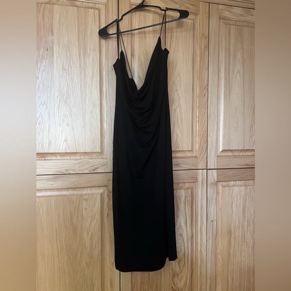 Fashion Nova black midi dress NWT - Picture 1 of 3